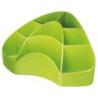 Przybornik biurowy Arda Multipot zielony z 8 przegrodami, 9 x 12,3 x 18,5 cm