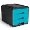 Arda Organizer MyDesk turkusowy 3 szuflady A5 z systemem cichego wysuwania
