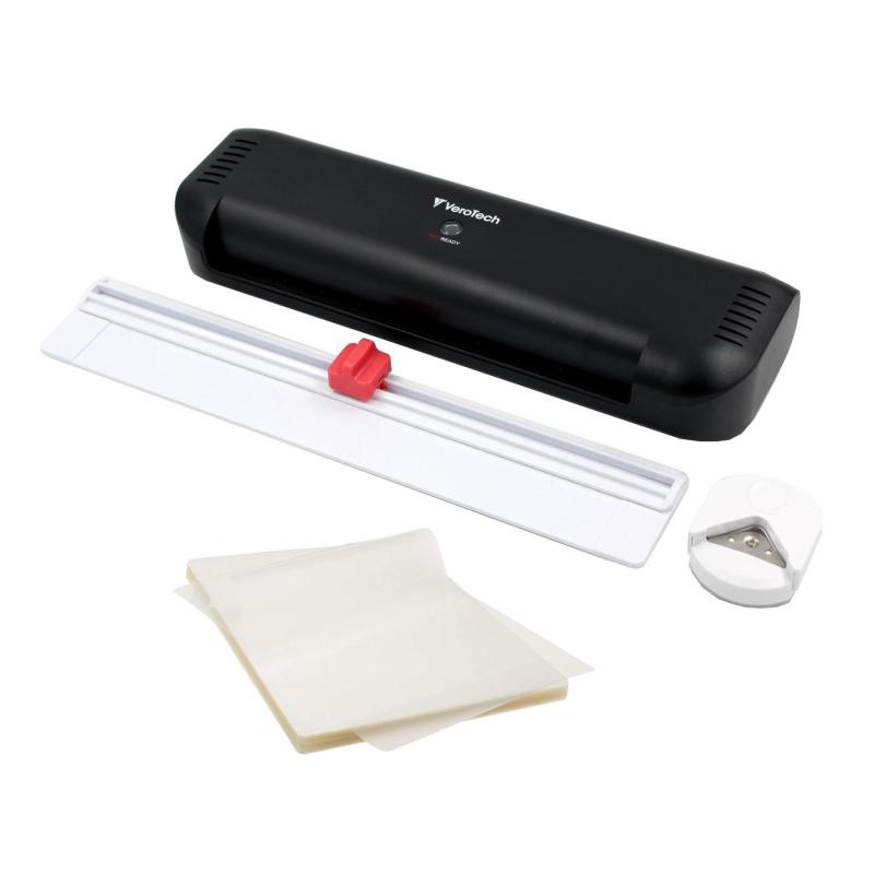 Verotech zestaw laminator VL-540, trymer A4 i zaokrąglacz rogów z folią 30 sztuk 80 mic