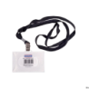 Identyfikator z czarną taśmą Donau 88x55 mm z wycięciem na palec i kartą opisową