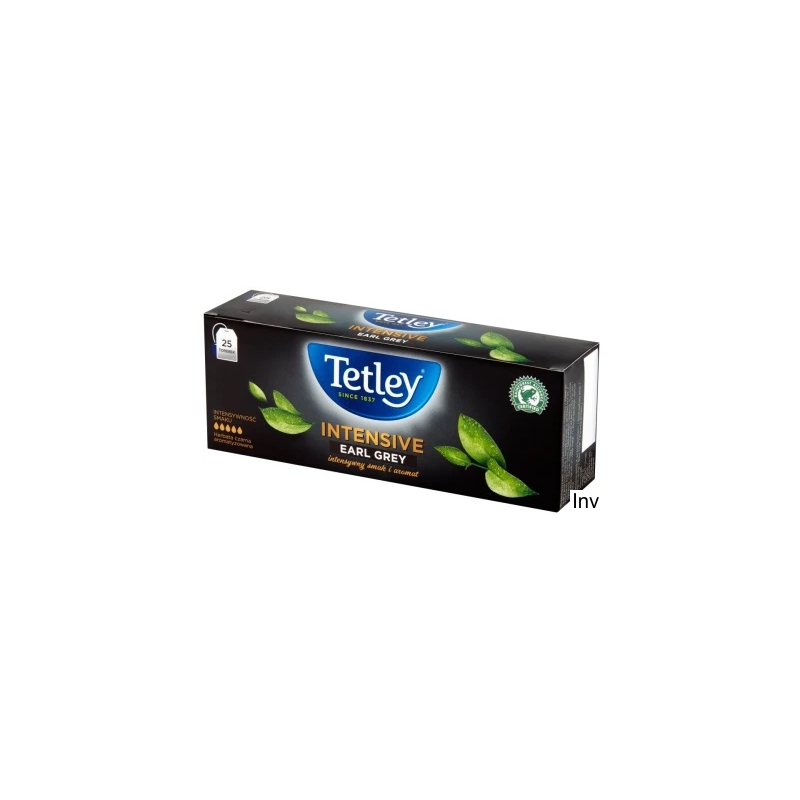 Herbata TETLEY Intensive Earl Grey 25 torebek czarna z olejkiem bergamotowym