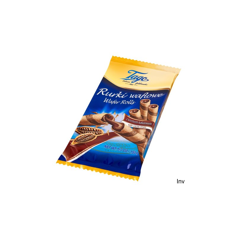 Rolki waflowe z kremem kakaowym 150g TAGO
