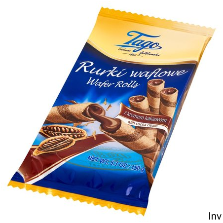 Rolki waflowe z kremem kakaowym 150g TAGO