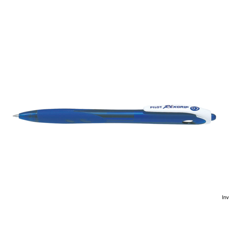 Długopis olejowy Pilot REXGRIP BG niebieski 0,21 mm, wymienny wkład, gumowy uchwyt