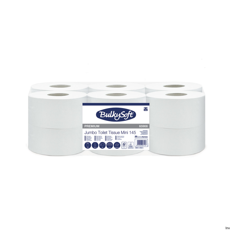 Papier toaletowy mini jumbo 2-warstwowy 145 m Bulky Soft opakowanie 12 rolek