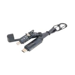Brelok TROIKA Speedy To Go, z kablem ładującym USB-C, czarny