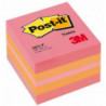 Mini Kostka samoprzylepna POST-IT (2051P), 51x51mm, 1x400 kart., różowa