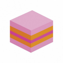 Mini Kostka samoprzylepna POST-IT (2051P), 51x51mm, 1x400 kart., różowa