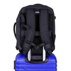 Plecak DONAU TRAVEL Warsaw, 15,6", 23l, USB + kabel, czarny