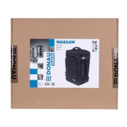 Plecak DONAU TRAVEL Warsaw, 15,6", 23l, USB + kabel, czarny