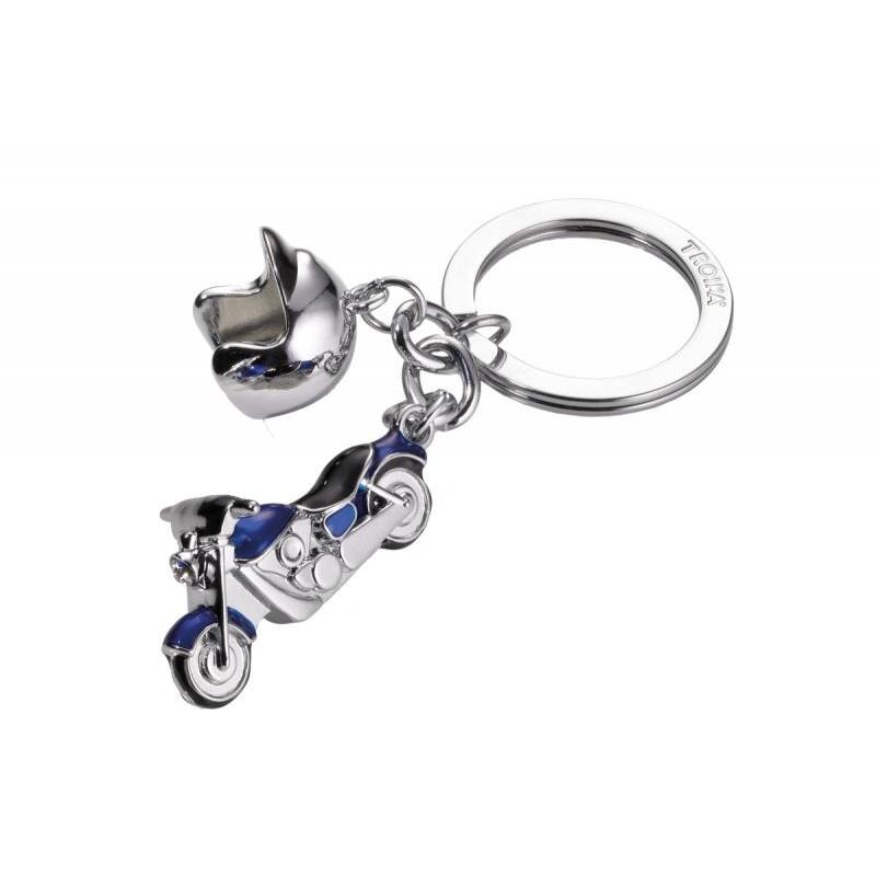 Brelok TROIKA Key Cruising, emaliowany metal, niebieski