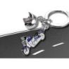Brelok TROIKA Key Cruising, emaliowany metal, niebieski