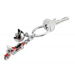 Brelok TROIKA Key Cruising, emaliowany metal, czerwony