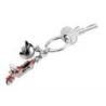 Brelok TROIKA Key Cruising, emaliowany metal, czerwony