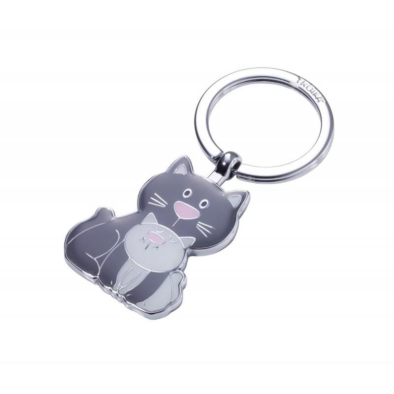 Brelok TROIKA Cat & Kitty, emaliowany metal