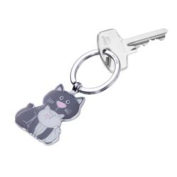 Brelok TROIKA Cat & Kitty, emaliowany metal