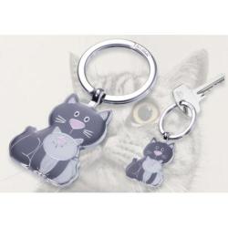 Brelok TROIKA Cat & Kitty, emaliowany metal