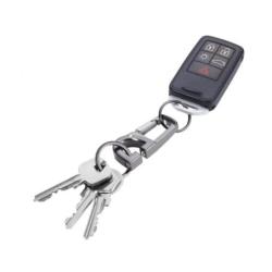 Brelok TROIKA D-Click, system click-lock, karabińczyk, metal