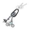 Brelok TROIKA E-Bike, karabińczyk, 2 charmsy, emaliowany metal