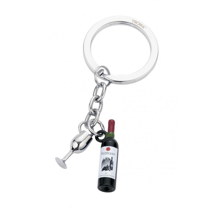 Brelok TROIKA Bordeaux, 2 charmsy, emaliowany metal