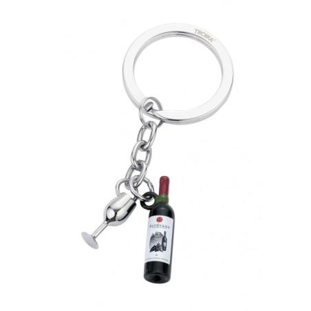 Brelok TROIKA Bordeaux, 2 charmsy, emaliowany metal