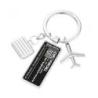 Brelok TROIKA Lost & Found, chromowany metal