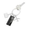 Brelok TROIKA Lost & Found, chromowany metal