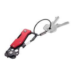 Brelok TROIKA Toolinator, 10 funkcji, stal nierdzewna, czerwony