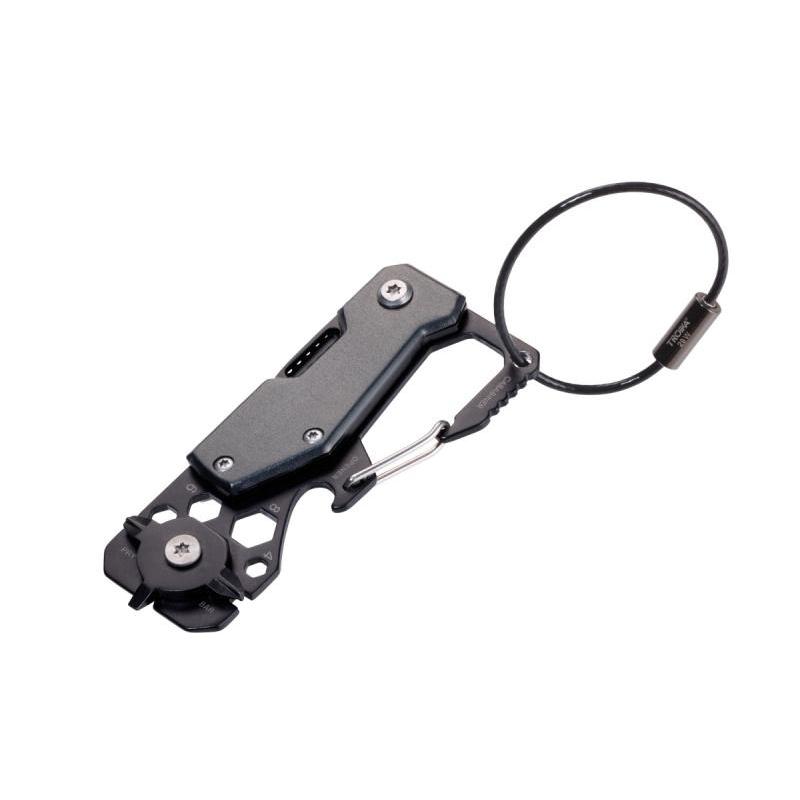 Brelok TROIKA Toolinator, 10 funkcji, stal nierdzewna, tytantowy