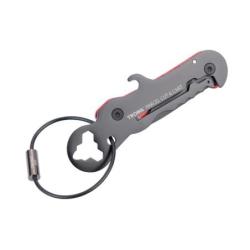 Brelok TROIKA Parcel Cut & Cart, 9 funkcji, czarno-czerwony