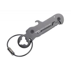 Brelok TROIKA Parcel Cut & Cart, 9 funkcji, czarno‑tytanowy