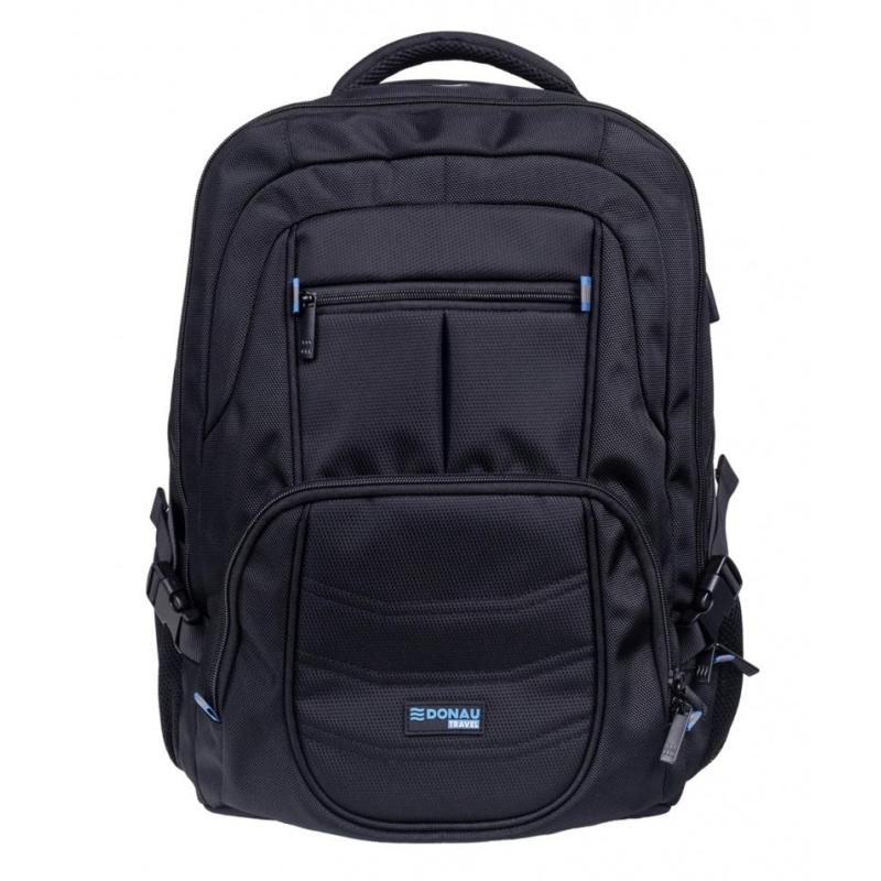 Plecak DONAU TRAVEL Amsterdam, 17", 35l, USB + kabel USB-C, czarny
