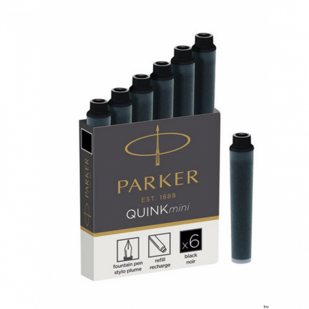 Naboje atramentowe QUINK MINI czarne 1950407 PARKER