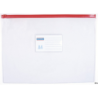 Torebka Donau na zamek błyskawiczny A4 PVC 170µ transparentna 240x330mm, 10 sztuk