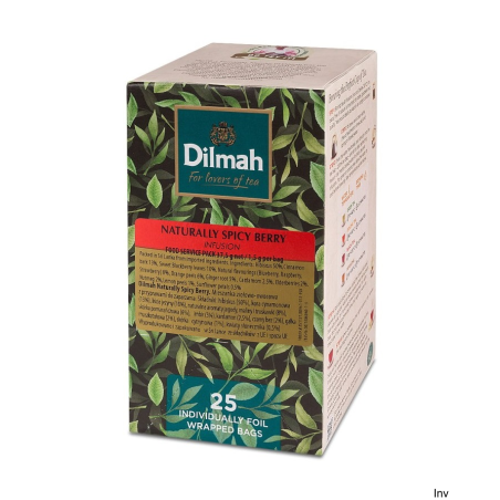 Herbata Dilmah Naturally Spicy Berry 25 kopert ziołowo-owocowa