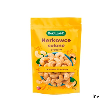 Orzechy nerkowca solone 70g Bakalland