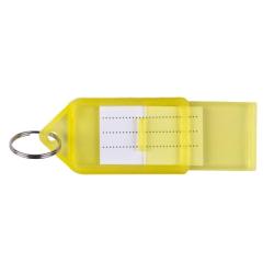 Zawieszki na klucze Q-CONNECT, 55x30mm, 40 szt., żółte