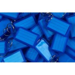 Zawieszki na klucze Q-CONNECT, 55x30mm, 40 szt., niebieskie