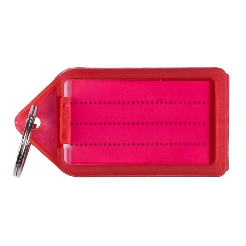 Zawieszki na klucze Q-CONNECT, 55x30mm, 40 szt., czerwone