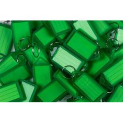 Zawieszki na klucze Q-CONNECT, 55x30mm, 40 szt., zielone