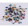 Szpilki Q-CONNECT, 4x20mm, w plastikowym pudełku, 100 szt., mix kolorów