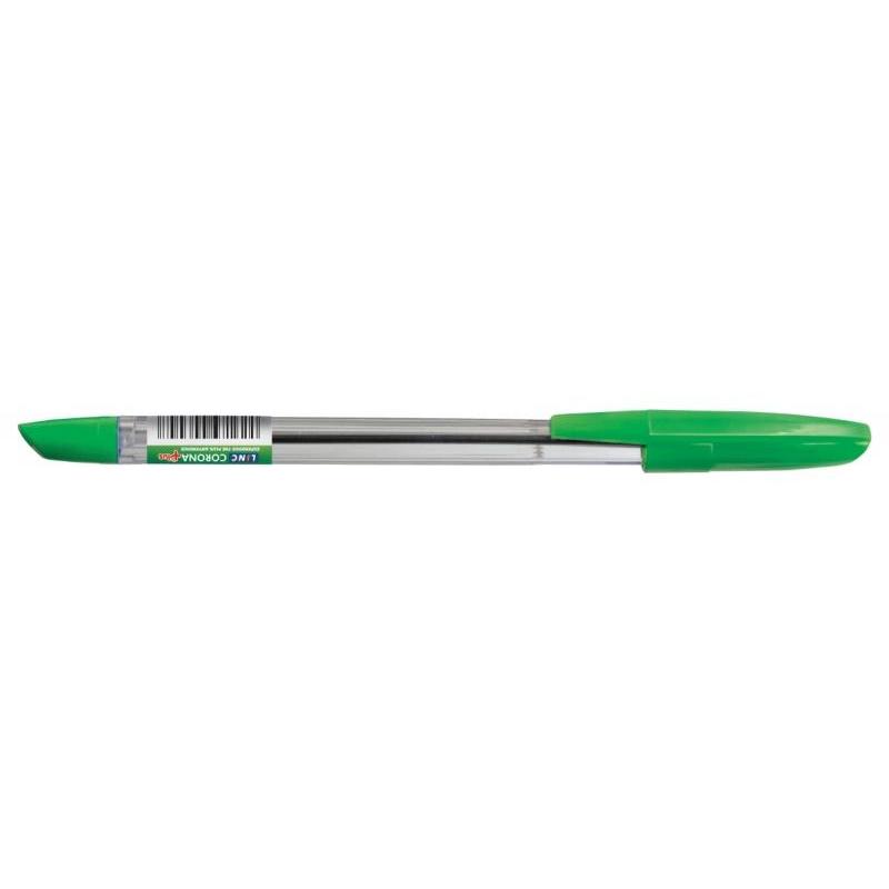 PAKIET Długopis LINC Corona Plus, śr. kulki 0,7mm, gr. linii 0,3mm, zielony