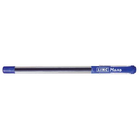 PAKIET Długopis LINC Maxo, śr. kulki 0,7mm, gr. linii 0,3mm, niebieski