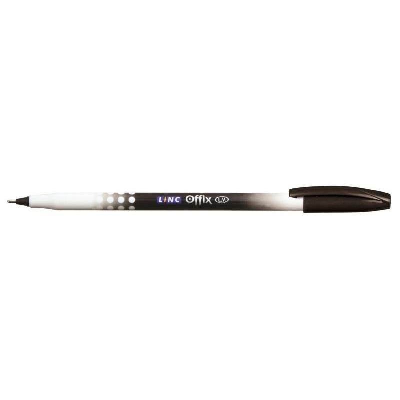 PAKIET Długopis LINC Offix, śr. kulki 1mm, gr. linii 0,33mm, czarny