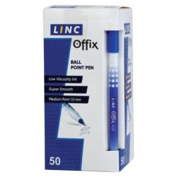 PAKIET Długopis LINC Offix, śr. kulki 1mm, gr. linii 0,33mm niebieski