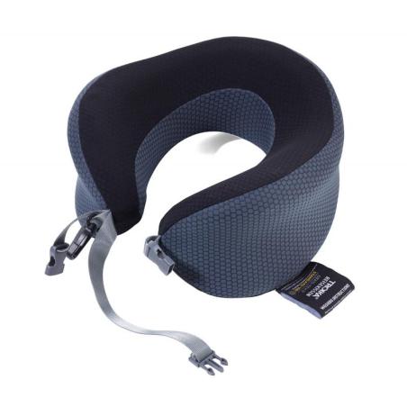 Poduszka TROIKA Business Travel Pillow, w etui, czarno-szary