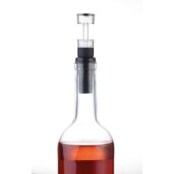 Zestaw do wina TROIKA Weinprobe, korkociąg + nożyk + zatyczka, czarny