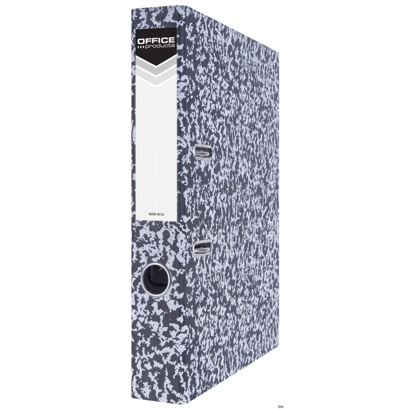 Segregator Office Products A4 55mm szary kartonowy z dźwignią i dociskaczem