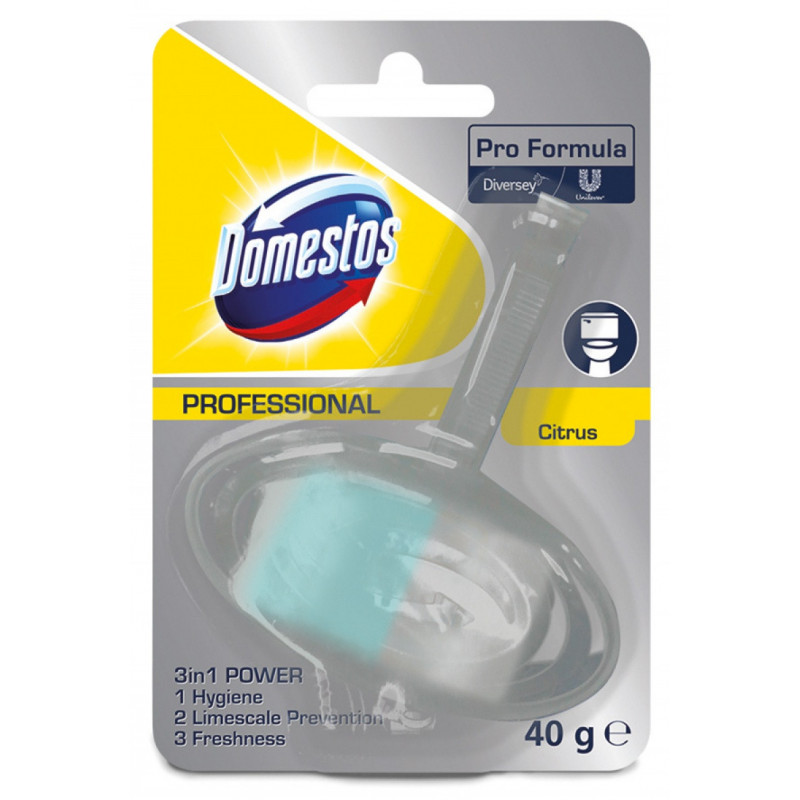 Kostka toaletowa DOMESTOS Diversey Citrus, w koszyku, 35g