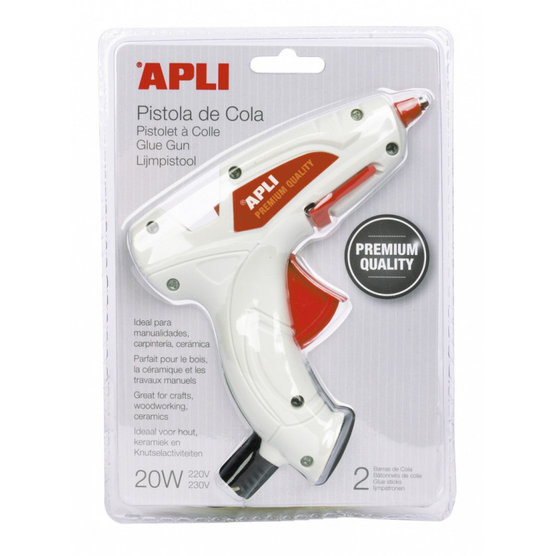 Pistolet Premium do kleju termotopliwego APLI, 20W